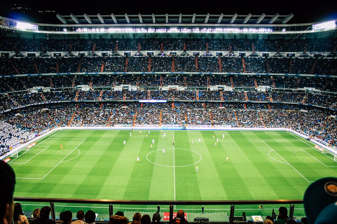 soccer stadium night