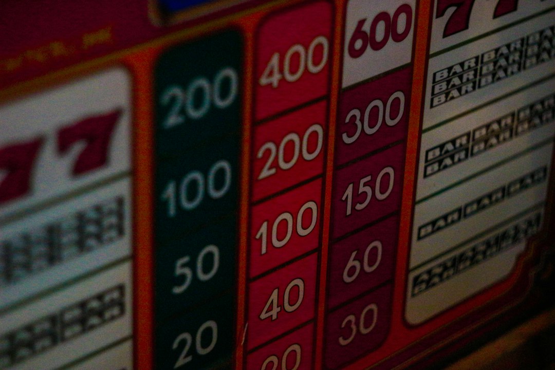 betting slip close up